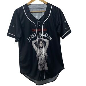 Janet Jackson Together Again Special Guest Ludacris Baseball Shirt Size Small
